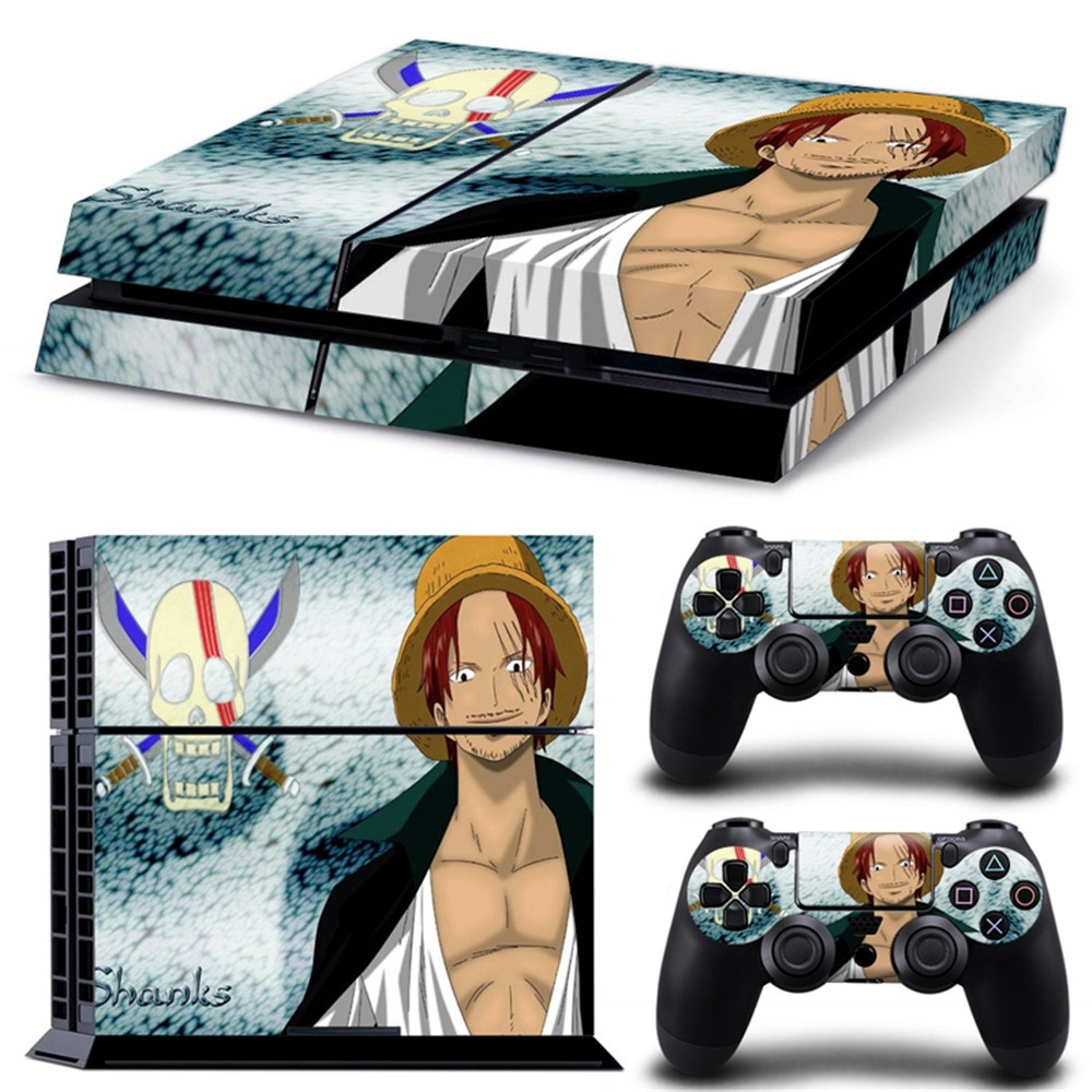Decal dán trang trí bảo vệ máy chơi game PS4 hình nhân vật trong One Piece