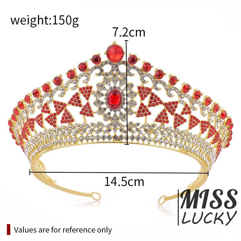 Cài tóc hình vương miện đính đá cho cô dâu