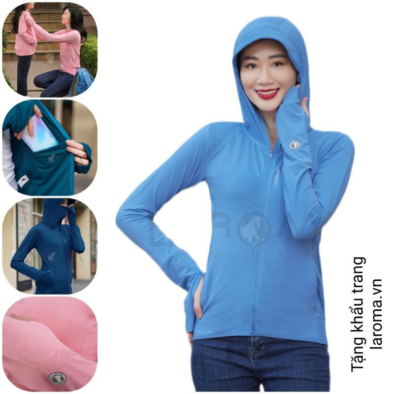 Áo chống Nắng Laroma Nữ 1 lớp UPF50+ làm mát | BigBuy360 - bigbuy360.vn