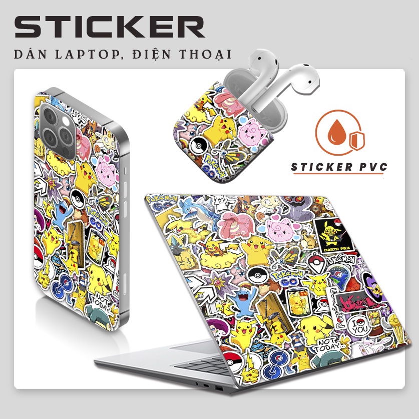 Hình sticker cute chống thấm nước dễ thương dán mũ bảo hiểm xe laptop vali sổ bình nước giày thể thao