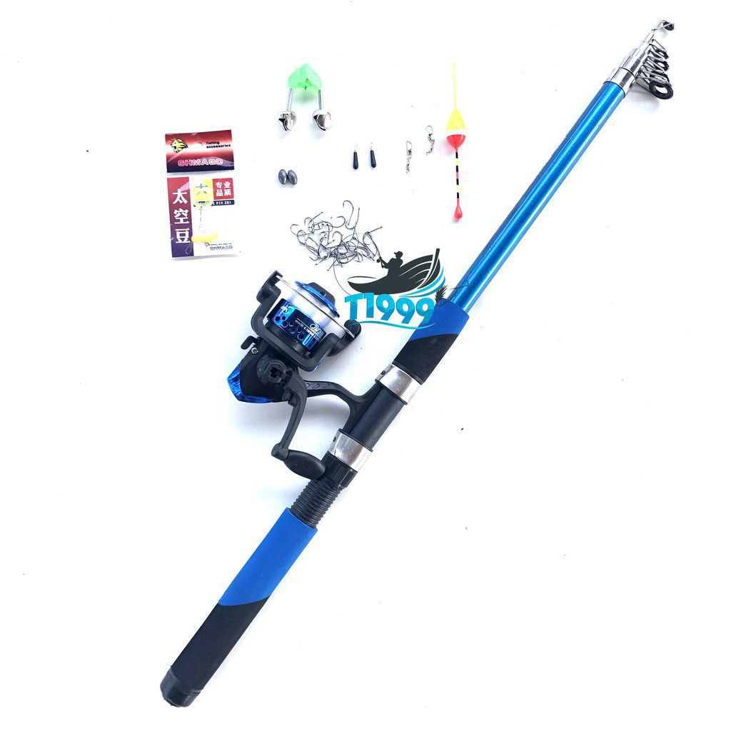 xả hàng Cần câu cá ❤️FREE SHIP❤️ Cần câu máy shimano Tặng kèm phụ kiện 1m8 - 3m6 T1999  <Giảm giá mạnh>