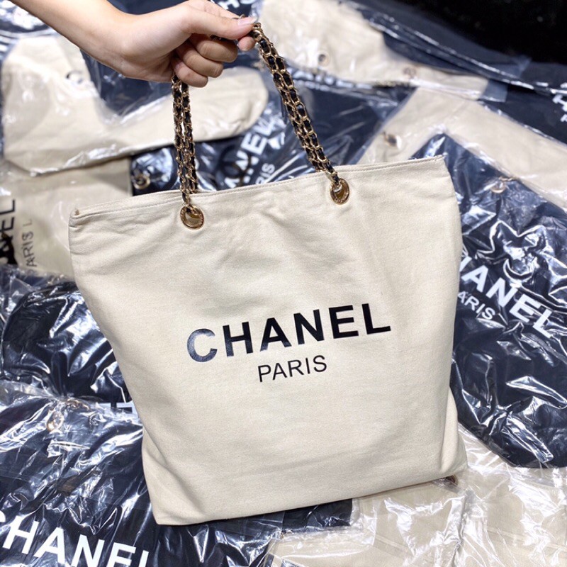 TÚI TOTE CNL QUAI XÍCH PHỐI DA SIZE 43