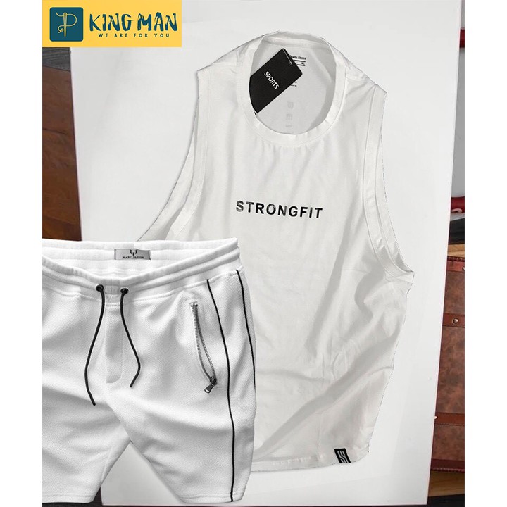 Combo set đồ nam [GYM] chất liệu COTTON LẠNH siêu mát -Kingman