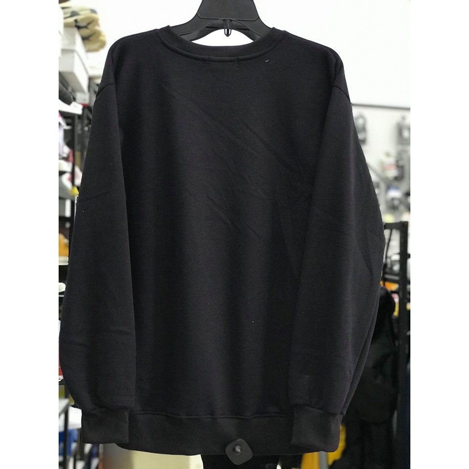 Áo sweater ngáo ngơ đen ( Gin store )