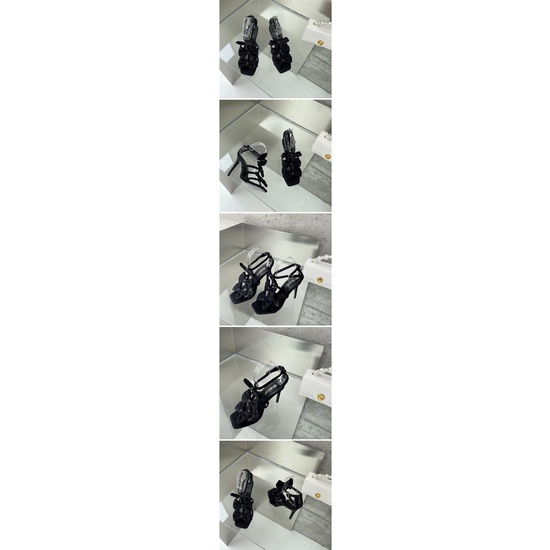 Giày Cao Gót Mũi Vuông 4.13 Inches Đính Nơ Và Ngọc Trai Xinh Xắn Thời Trang Cho Nữ