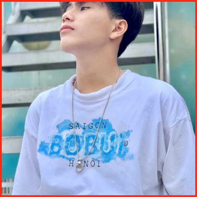 Áo thun nam nữ unisex tay lỡ form rộng - Áo thun form rộng Oversize trơn cao cấp AOSSI BOBUI MÂY
