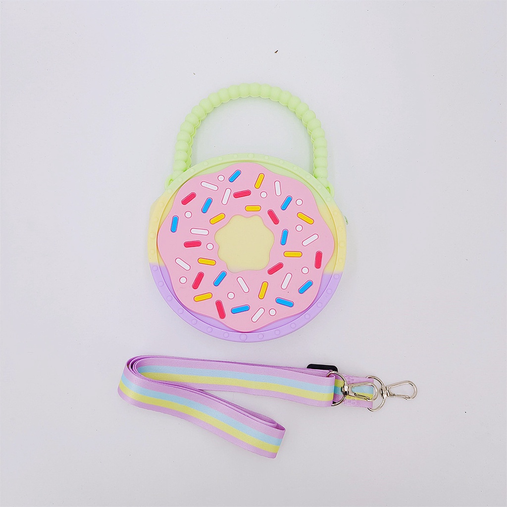 Pop It Túi Đeo Chéo Đựng Tiền Xu Đồ Chơi Bong Bóng Hình Đám Mây Hoa Cầu Vồng Dành Cho Bé Gái