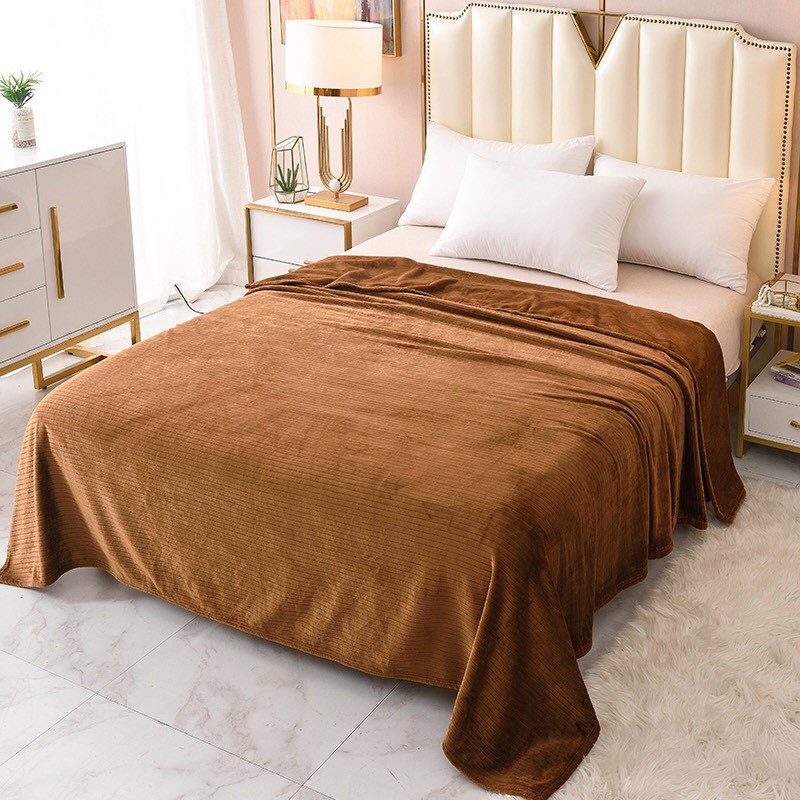 Chăn Lông Thỏ  BLANKET Siêu Mềm Mịn Xuất  Khẩu Loại 2.5kg Nhiều Màu Sắc