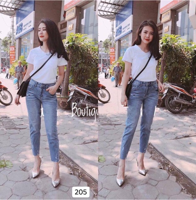 Quần bò baggy rách gấu | BigBuy360 - bigbuy360.vn