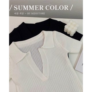 Áo len mỏng cổ V cực hot