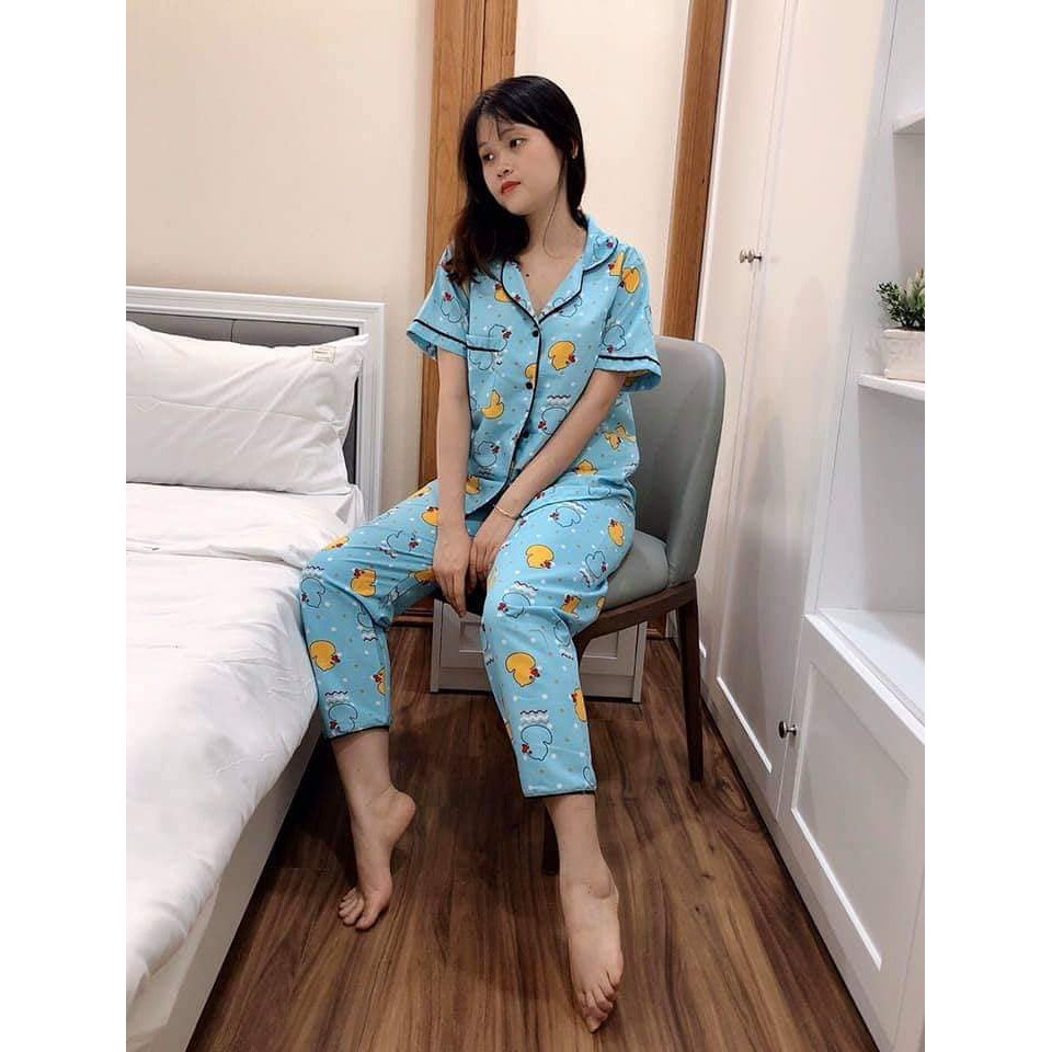 { XẢ KHO LỖ VỐN } Bộ Ngủ Nữ 💓Freeship💓 Set Đồ Bộ Pijama Tay Ngắn Quần Dài Kate Thái Mặc Nhà P514