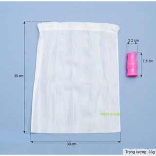 Combo 20 túi lọc sữa em bé,  trà sữa túi vắt trái cây hạt é hạt chia