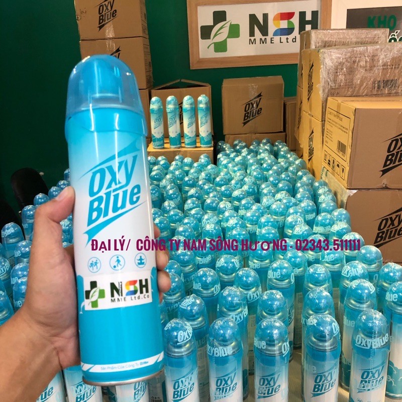 [ĐẠI LÝ SỈ LẺ] Bình Oxy Mini Cầm Tay (Khí Sạch Đóng Chai) bình oxy y tế mini cầm tay oxy blue 700ml