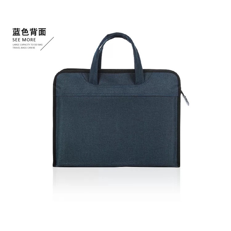 Cặp táp đựng tài liệu khổ a4 bằng vải Canvas in logo có thể tùy chỉnh | BigBuy360 - bigbuy360.vn