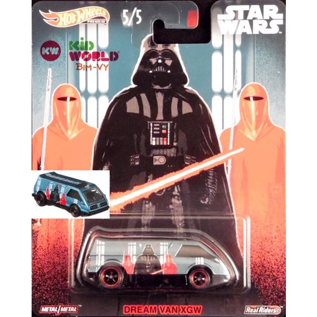 Xe mô hình Hot Wheels Pop Culture Series 2019 Premium Star Wars Dream Van XGW FYP03, bánh cao su.