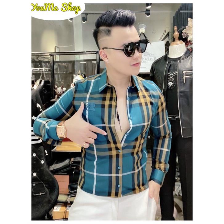 Áo sơ mi BBR nam dài tay kẻ sọc Caro bản đẹp hot trend 2021, chất liệu Cotton thoáng mát, không nhăn, không bai xù !