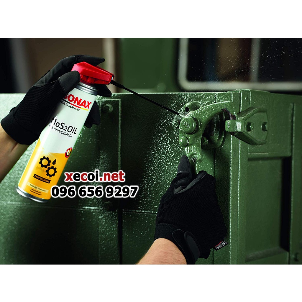 Dầu dưỡng, bảo vệ khoang máy, chống rỉ, đa năng Sonax Mos2Oil 400ml
