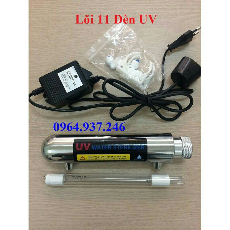 Bộ đèn UV Máy Lọc Nước 11W, Đèn UV diệt khuẩn cho máy lọc nước 11w đầy đủ adapter và phụ kiện