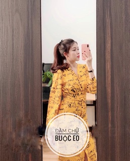 Bigsize Đầm chữ buộc eo bigsize