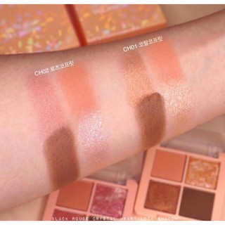 Bảng Phấn Mắt Black Rouge Crystal Heart Lock Shadow
