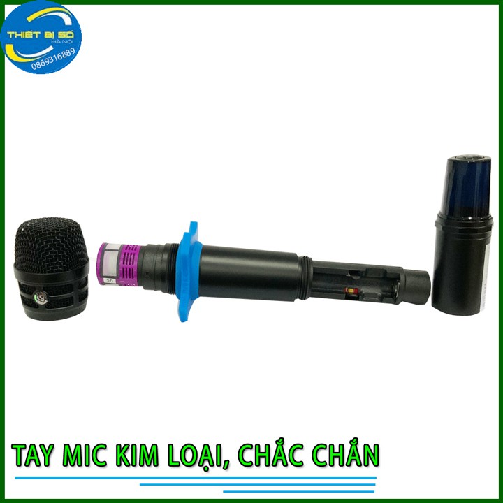 MICRO KARAOKE KHÔNG DÂY  SHURE UGX-23  phiên bản 2020 MÊN ĐỎ CHÂN TÍM , 4 DÂU HÀNG CHÍNH HÃNG