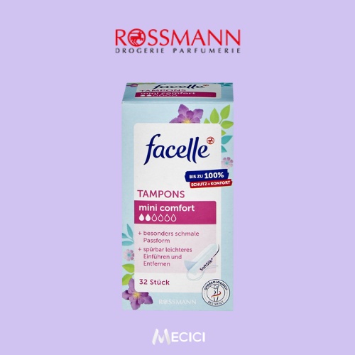 Tampon băng vệ sinh Facelle đủ size, hàng Đức chính hãng - Shop Mecici