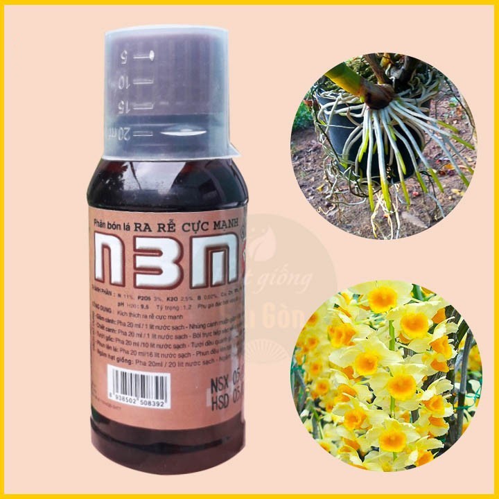 Phân bón kích rễ N3M dạng nước - mạnh mẽ hơn, đậm đặc hơn 100ml