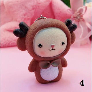 Móc khóa Gấu Thỏ đội nón dễ thương