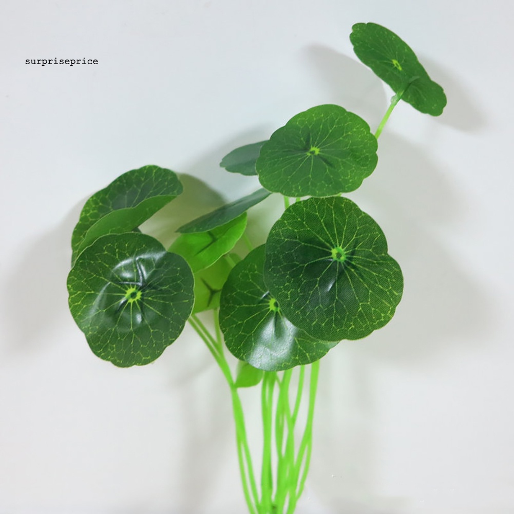 Lá Sen Nhân Tạo Trang Trí Bể Cá / Văn Phòng