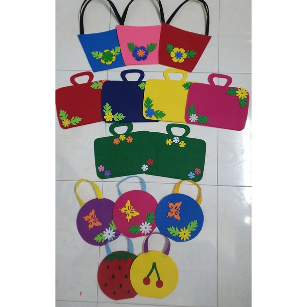 Túi xách bằng nỉ – Đồ dùng mầm non
