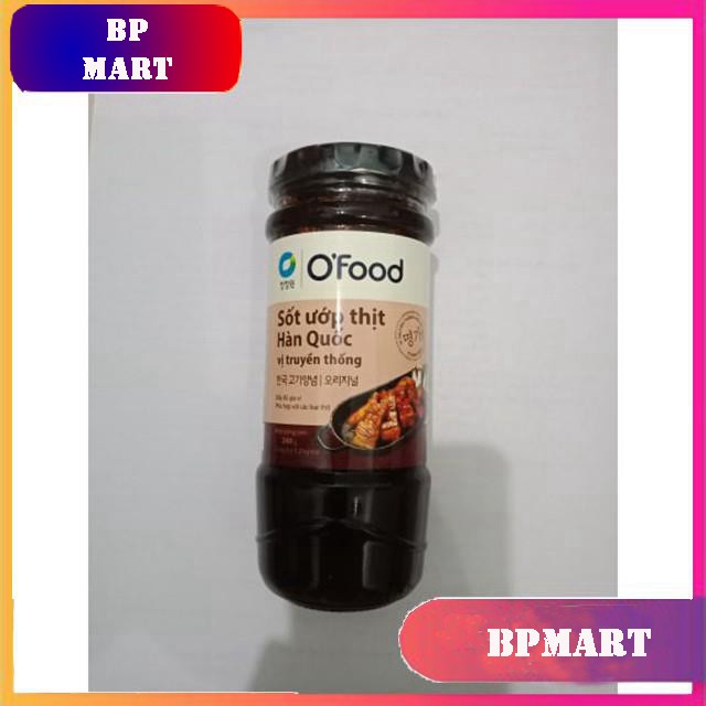 Sốt ướp thịt nướng Hàn Quốc vị truyền thống 240g - OFOOD -  NƯỚC ƯỚP THỊT NƯỚNG HÀN QUỐC