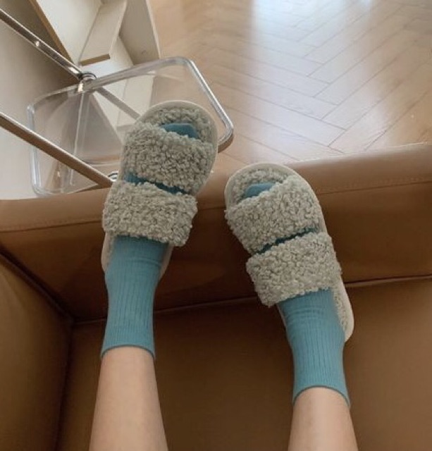 Dép bông quai ngang 🖤