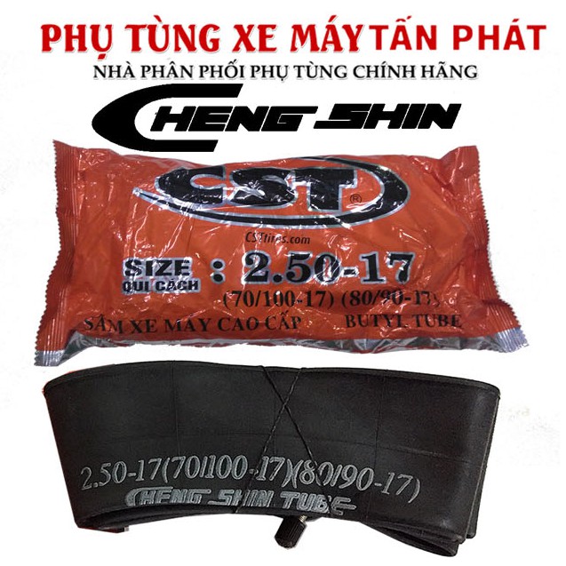 Ruột Săm xe máy Cheng shin 250-17 các cỡ lốp dùng chung 225/2.50-17 70/100-17 cao su Cao Cấp