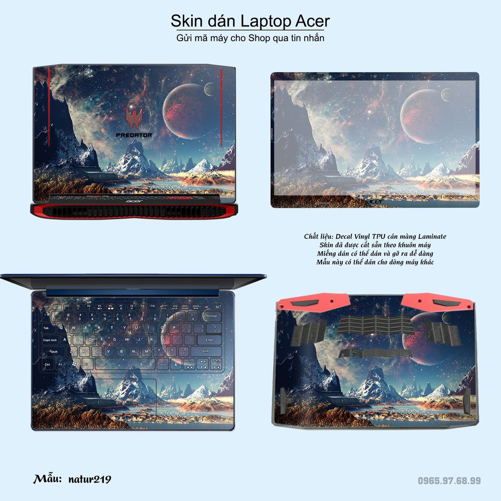 Skin dán Laptop Acer in hình thiên nhiên _nhiều mẫu 8 (inbox mã máy cho Shop)