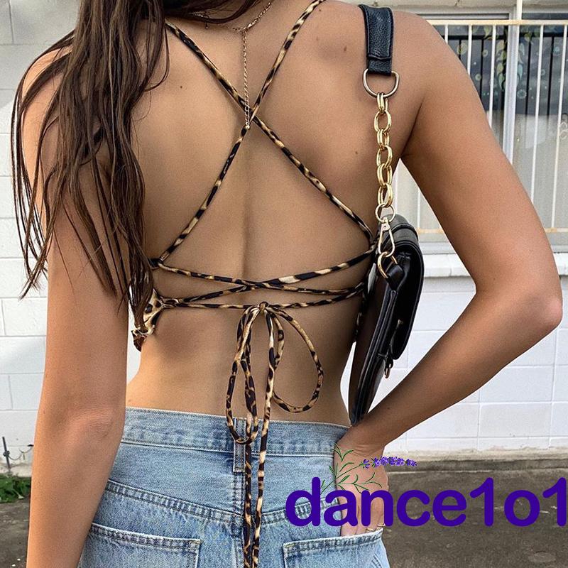 Áo Dây Nữ Cộc Tay Hở Lưng Quyến Rũ