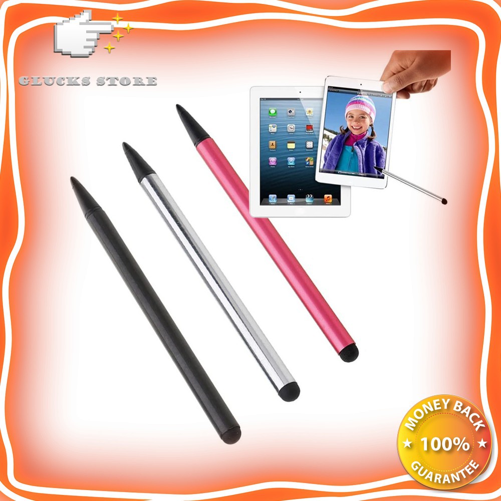 Bút Cảm Ứng Stylus 2 Trong 1 Đầu Cao Su Cứng