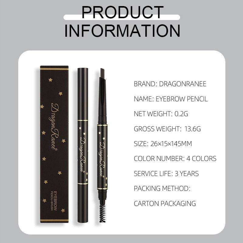 Bút Chì Kẻ Lông Mày Hai Đầu Kháng Nước Lâu Trôi 4 Màu Tùy Chọn