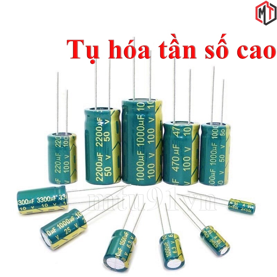 Tụ Hóa Tần Số Cao Các Trị Số: 330uF-50v 470uF-50v 1000uF-35v 1000uF-63v