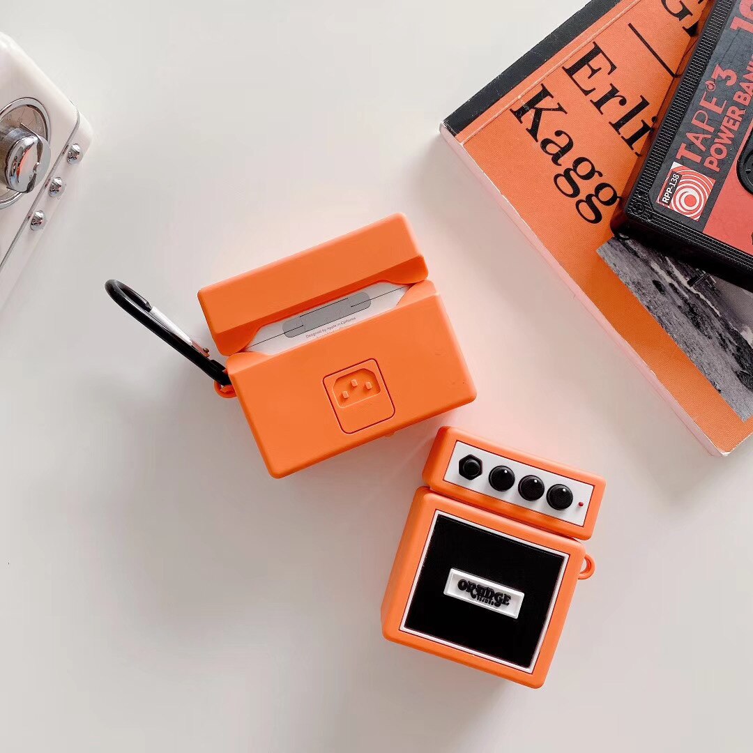 Hộp Đựng Tai Nghe Airpod 2 Bluetooth Không Dây 3d Phong Cách Retro
