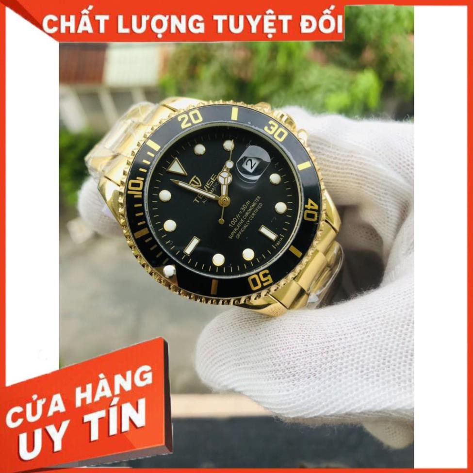 Đồng Hồ Nam Chính Hãng Tevise T801 Cơ Lộ Máy Cao Cấp Dây Đúc Inox Nguyên Khối (Tặng Kèm Hộp)