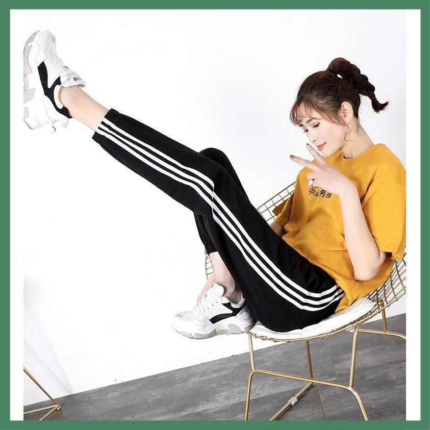 [Mã FASHIONT4WA2 giảm 10K đơn 50K] Quần Thể Thao 3 Sọc Nữ Thời Trang - La mode | BigBuy360 - bigbuy360.vn