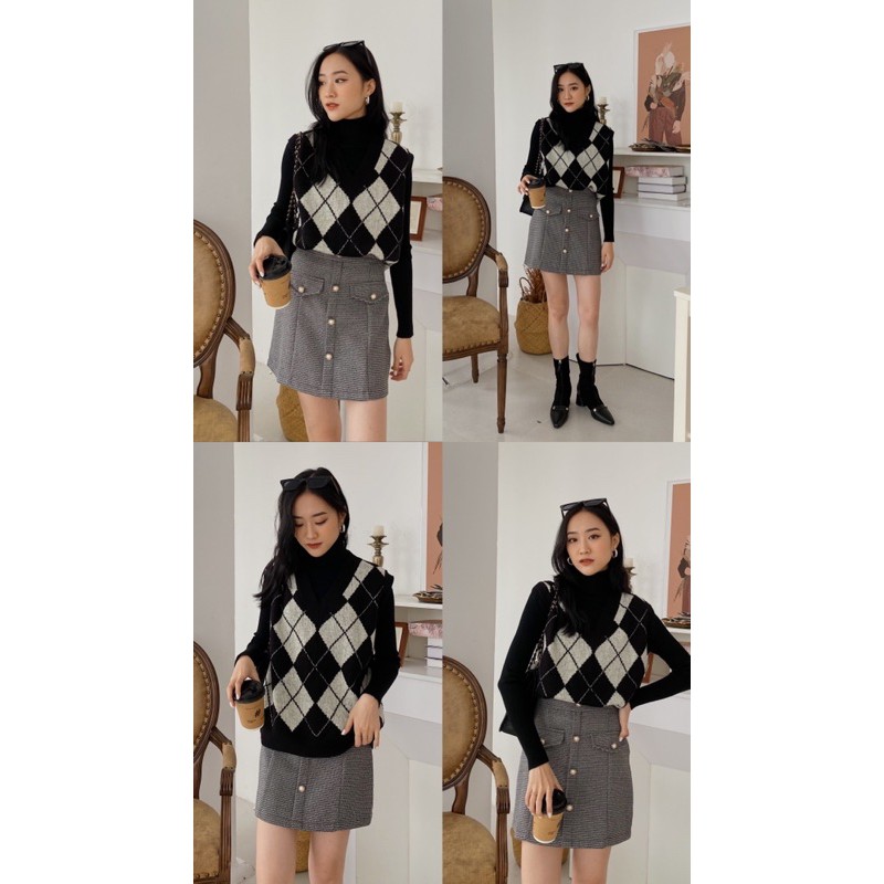 Áo len gile hoạ tiết ( ẢNH THẬT +CLIP BY DOKEYYY) | BigBuy360 - bigbuy360.vn