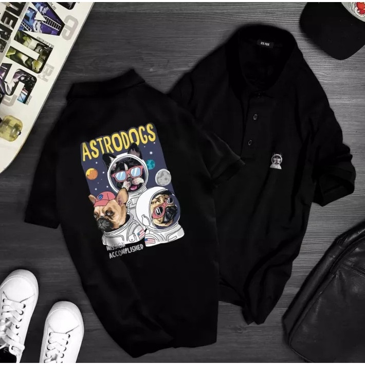 Áo thun cổ trụ cổ bâu The astrodogs