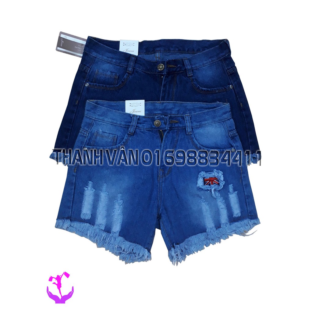 Quần short jean nữ mài rách cá tính giá tốt -2938