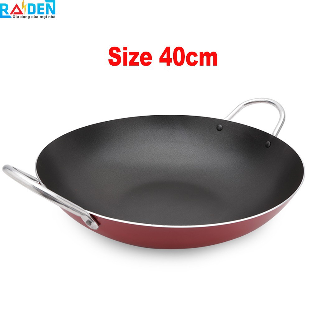 Chảo chống dính sâu lòng 2 quai 40 cm. Chảo lớn 40 cm chống dính cao cấp hàng công ty