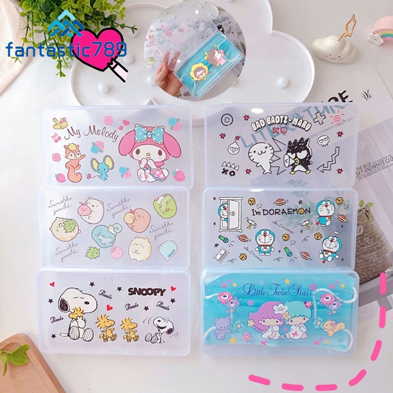 Hộp Đựng Khẩu Trang Chống Bụi Họa Tiết Hoạt Hình Dễ Thương