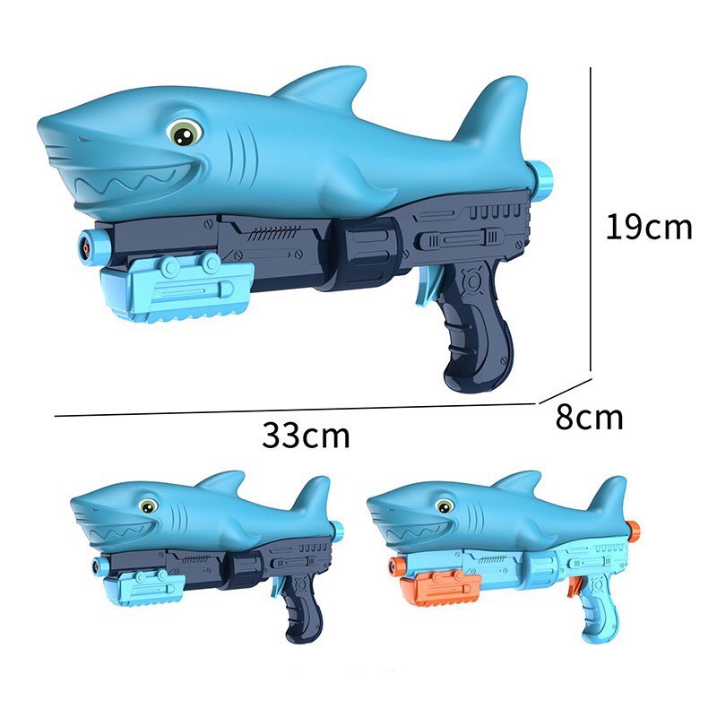 [sẵn hàng giao ngay] đồ chơi súng phun nước cầm tay hình cá sấu , cá mập