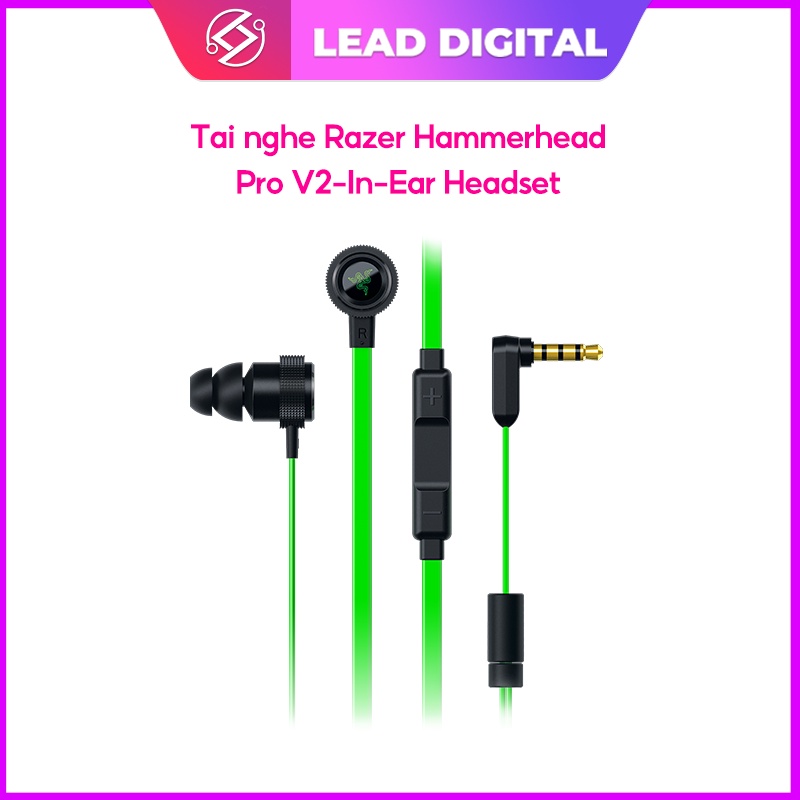 Tai nghe Razer Hammerhead Pro V2–In-Ear Headset RZ04-01730100-R3A1 - Hàng Chính Hãng - Bảo hành 24 tháng