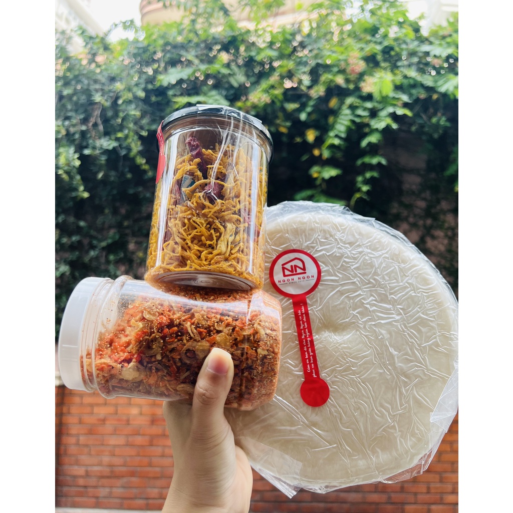 Combo Bánh trang Phơi Sương Tặng Bơ - Khô Gà 200gram