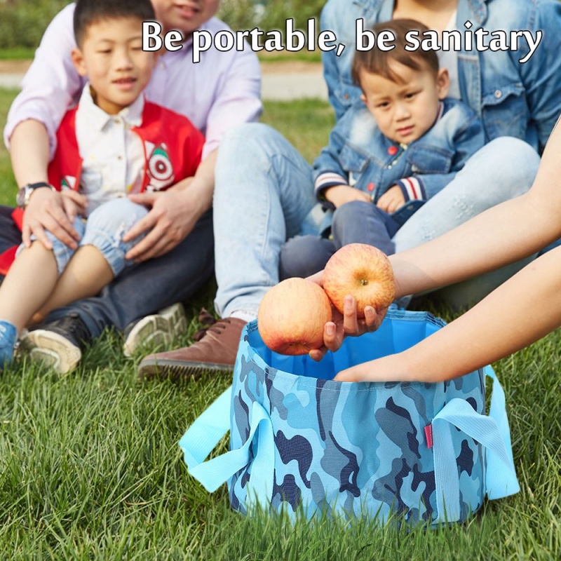 Xô Đựng Nước Chống Rò Rỉ Có Thể Gấp Gọn Dùng Đi Cắm Trại/Leo Núi/Câu Cá Ngoài Trời